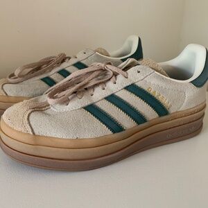 Adidas Gazelle bold cream/green